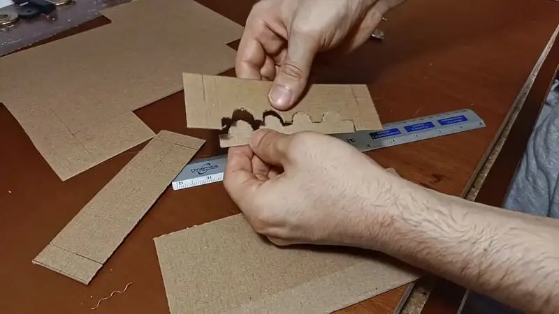 Cutting the test tube holder