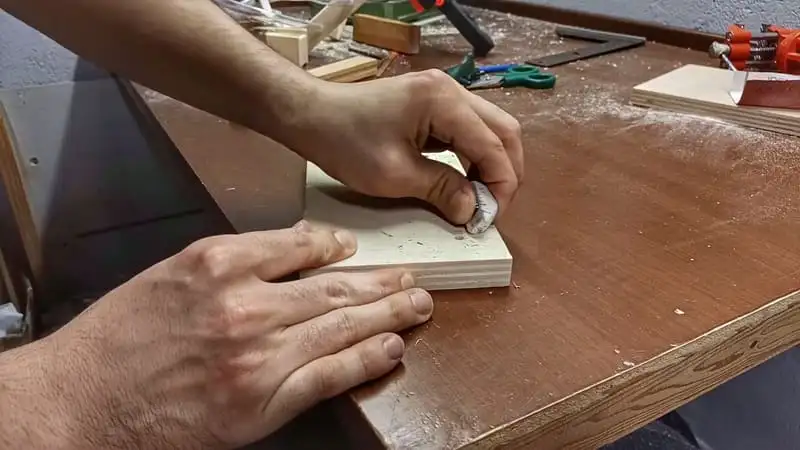 Cleaning the base of the DIY tube spiral for ants