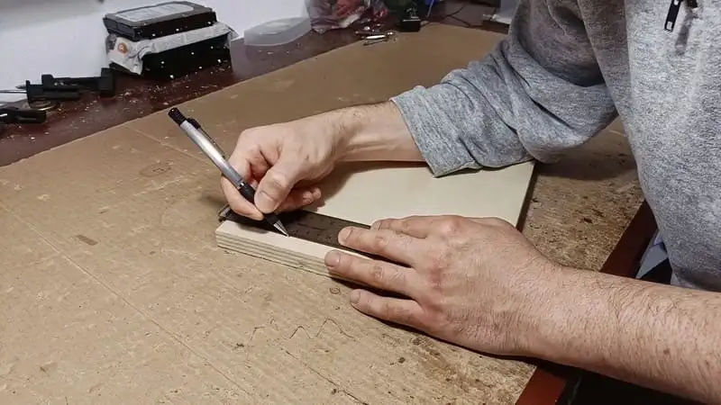 Taking the measurements for the DIY tube spiral for ants